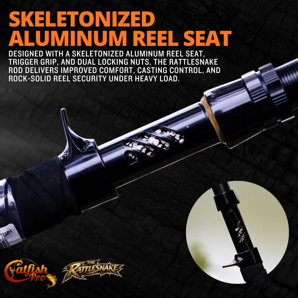 1 of 220 The Rattlesnake Casting Rod - Limited Edition | Action: Medium Medium-Heavy Heavy - Catfish