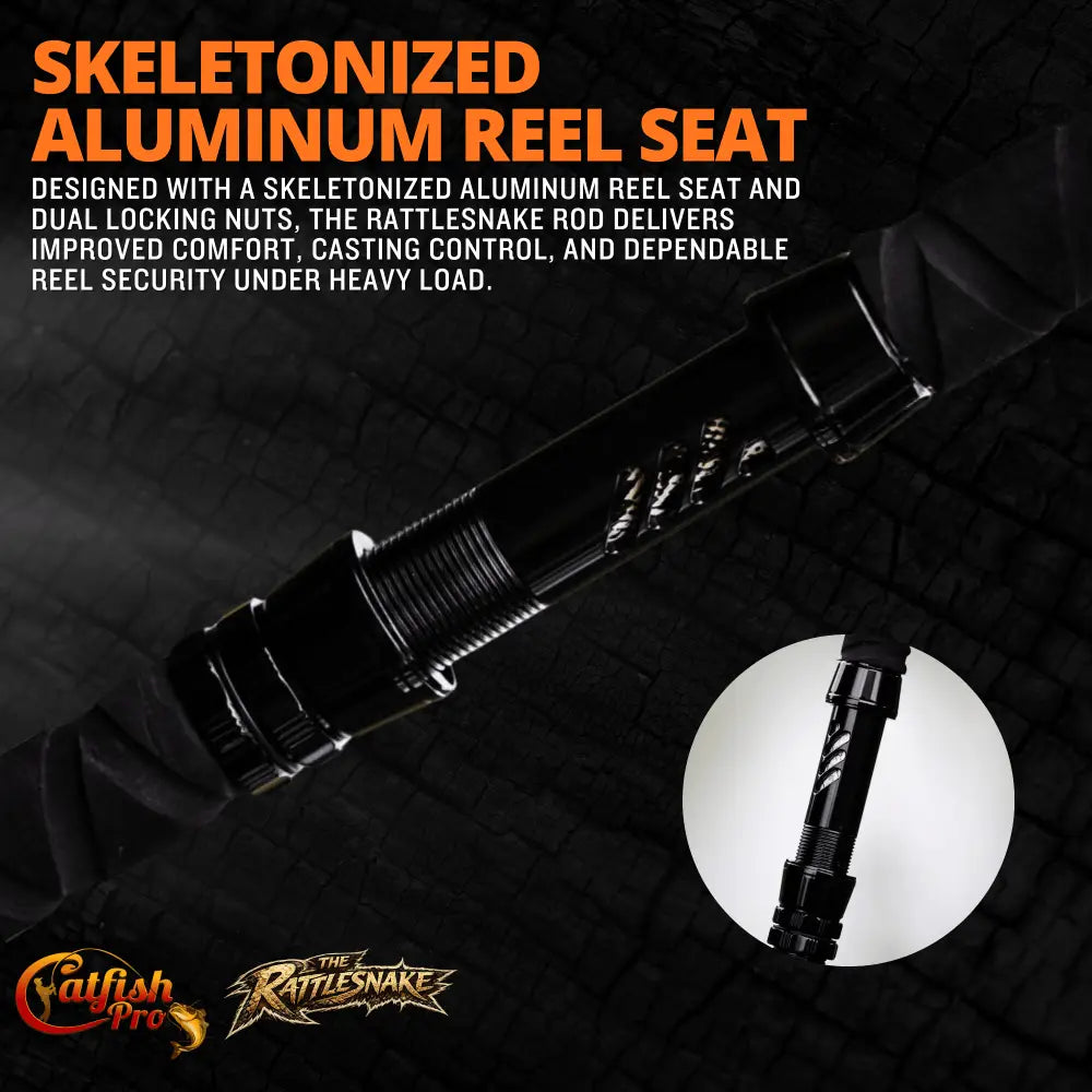 1 of 220 The Rattlesnake Spinning Rod - Limited Edition | Fishing power: Medium Medium-Heavy Heavy - Catfish