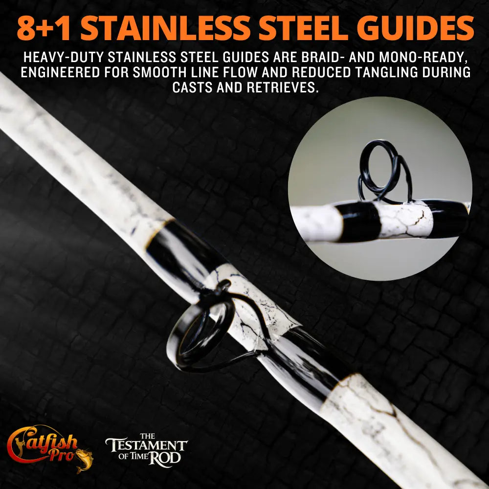 1 of 220 The Testament Time Casting Rod - Limited Edition | Action: Medium Medium-Heavy Heavy - Catfish