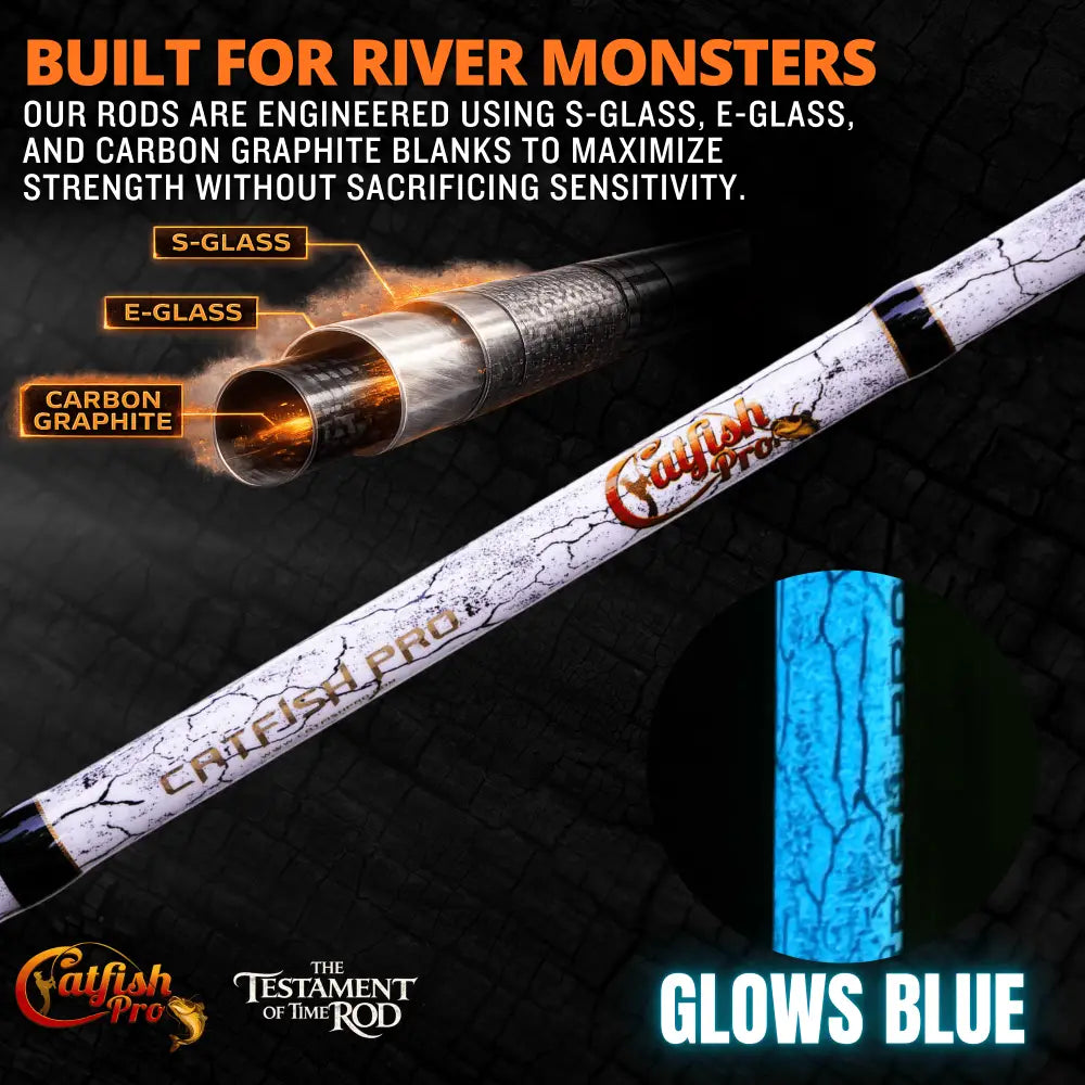 1 of 220 The Testament Time Casting Rod - Limited Edition | Action: Medium Medium-Heavy Heavy - Catfish