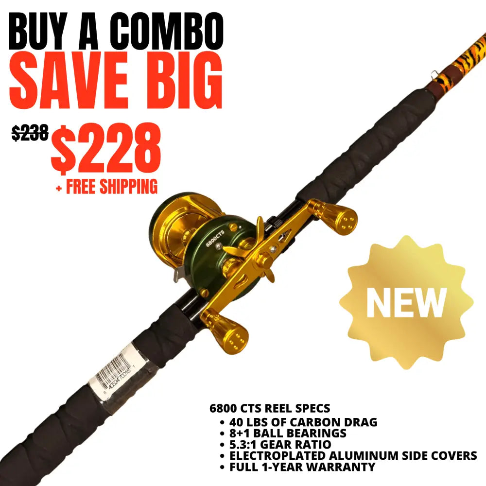 1 of 220 The Tiger Casting Rod - Limited Edition | Action: Medium Medium-Heavy Heavy - Catfish