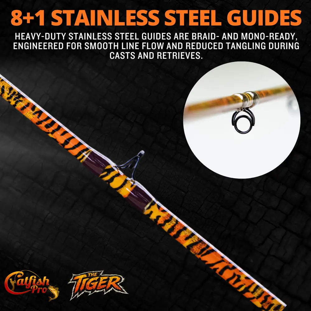 1 of 220 The Tiger Casting Rod - Limited Edition | Action: Medium Medium-Heavy Heavy - Catfish