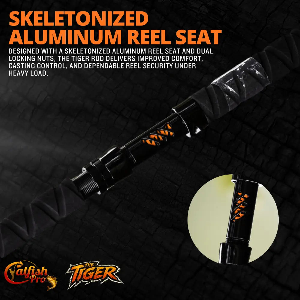 1 of 220 The Tiger Spinning Rod - Limited Edition | Fishing power: Medium Medium-Heavy Heavy - Catfish