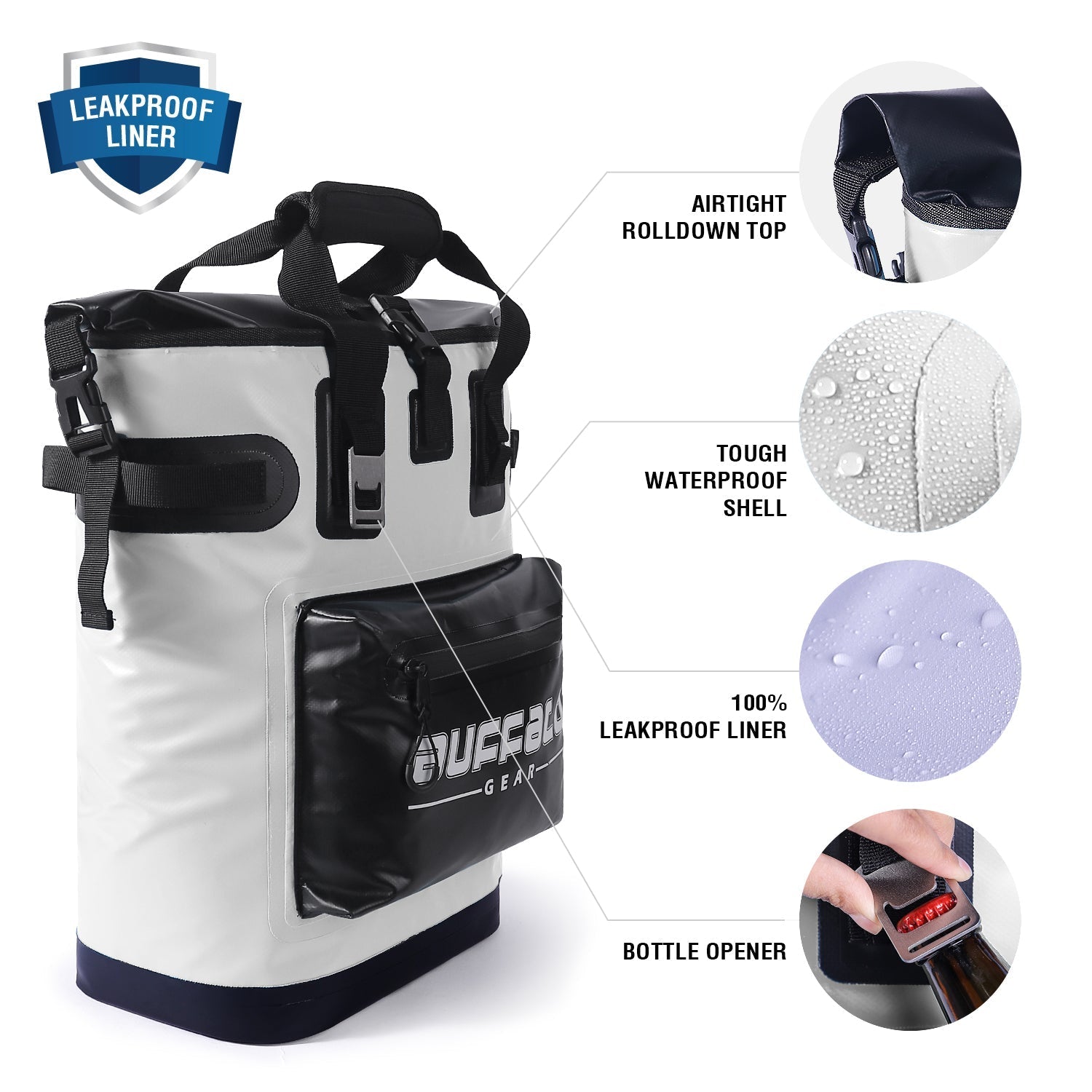19QT Camping Backpack Cooler | Color: Army green White Grey Blue | Bag