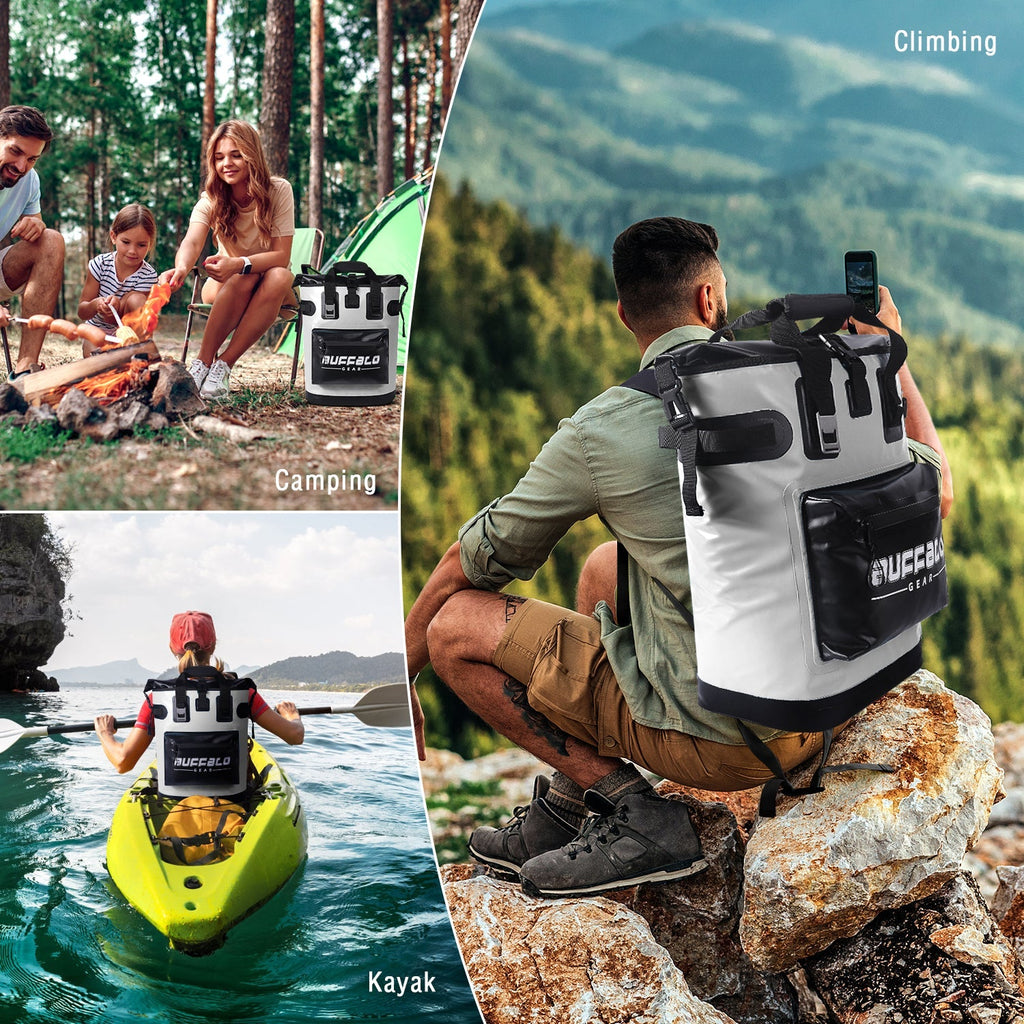 19QT Camping Backpack Cooler | Color: Army green White Grey Blue | Bag