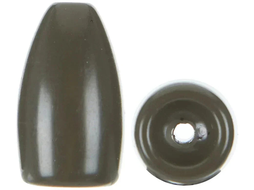 1st Contact Tungsten Flipping Weights | 97% Pure Texas & Flip Rig | Color: Black Green Pumpkin Natural | Weight: 1/8 oz
