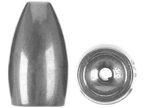 1st Contact Tungsten Flipping Weights | 97% Pure Texas & Flip Rig | Color: Black Green Pumpkin Natural | Weight: 1/8 oz