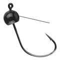 1st Contact Tungsten Weedless Wacky Jig Head | 97% Pure Rig | Color: Black Green Pumpkin - Heads