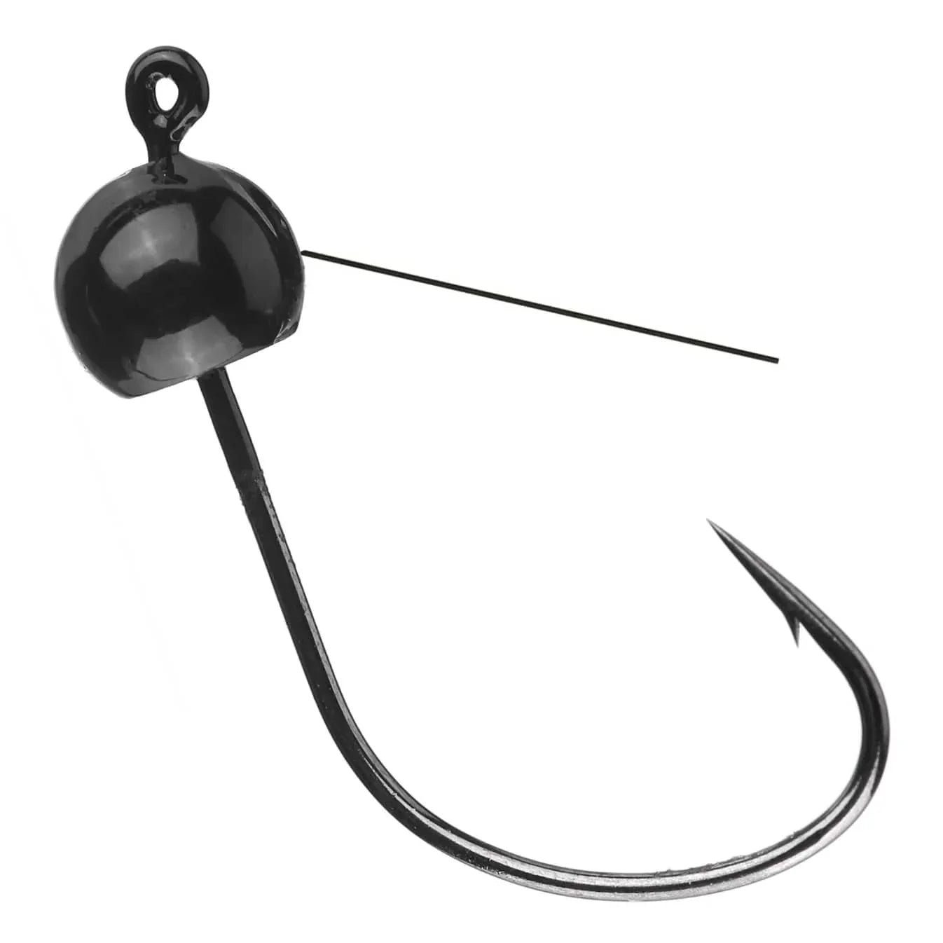 1st Contact Tungsten Weedless Wacky Jig Head | 97% Pure Rig | Color: Black Green Pumpkin - Heads