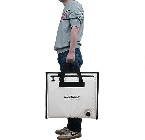20’’ Fish Cooler Bag for Bait & Catch | Color: White Blue Gray