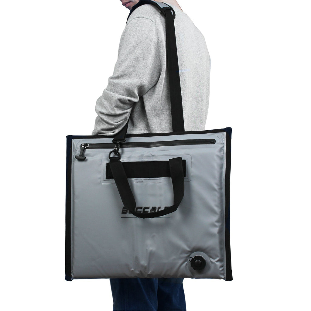 20’’ Fish Cooler Bag for Bait & Catch | Color: White Blue Gray