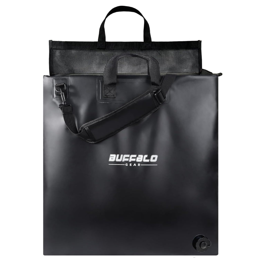 25’’ Tournament Weigh in Bag with Separate Mesh Insert | Color: Black Grey Blue | Cooler