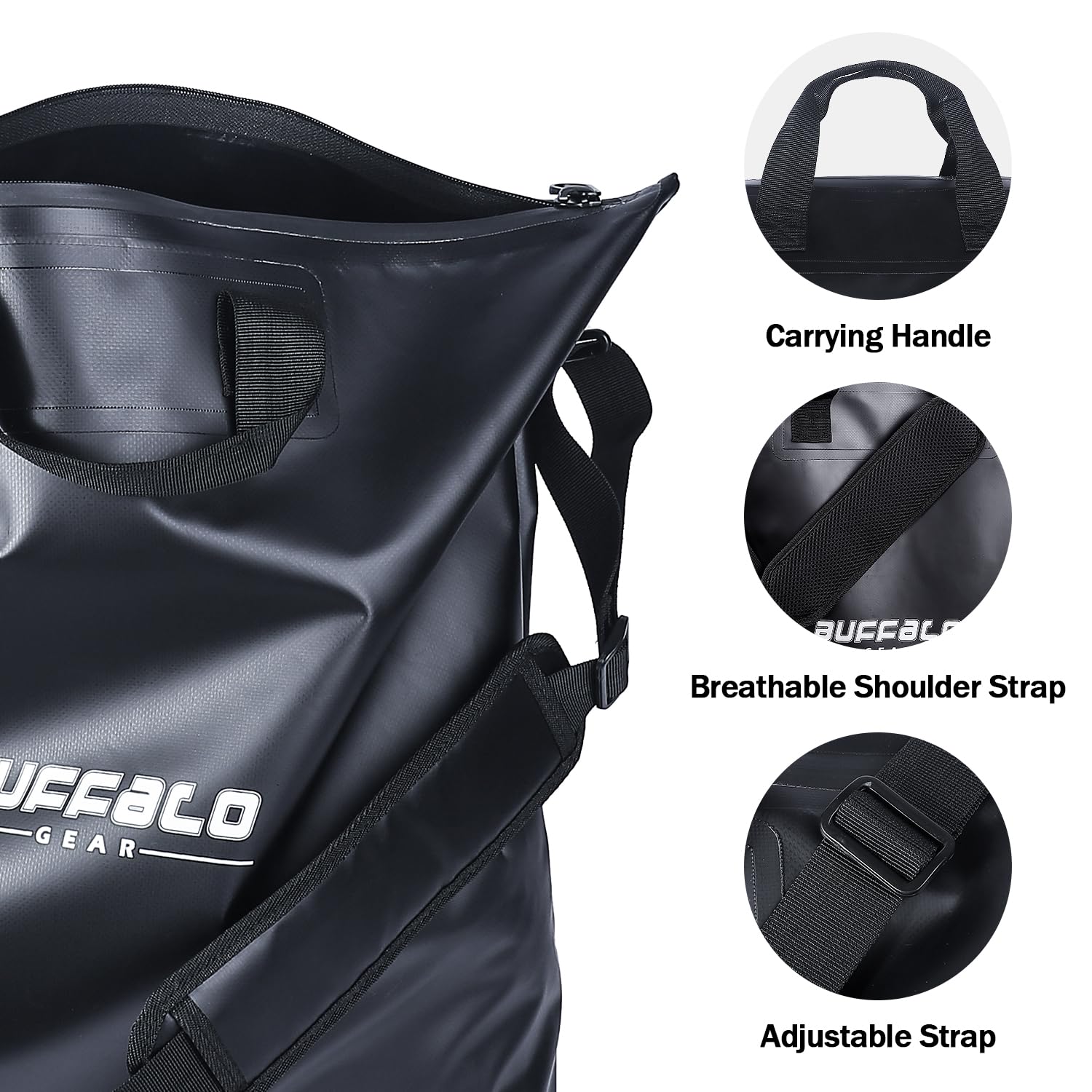 25’’ Waterproof Fish Bag with Aerator Pocket - Cooler