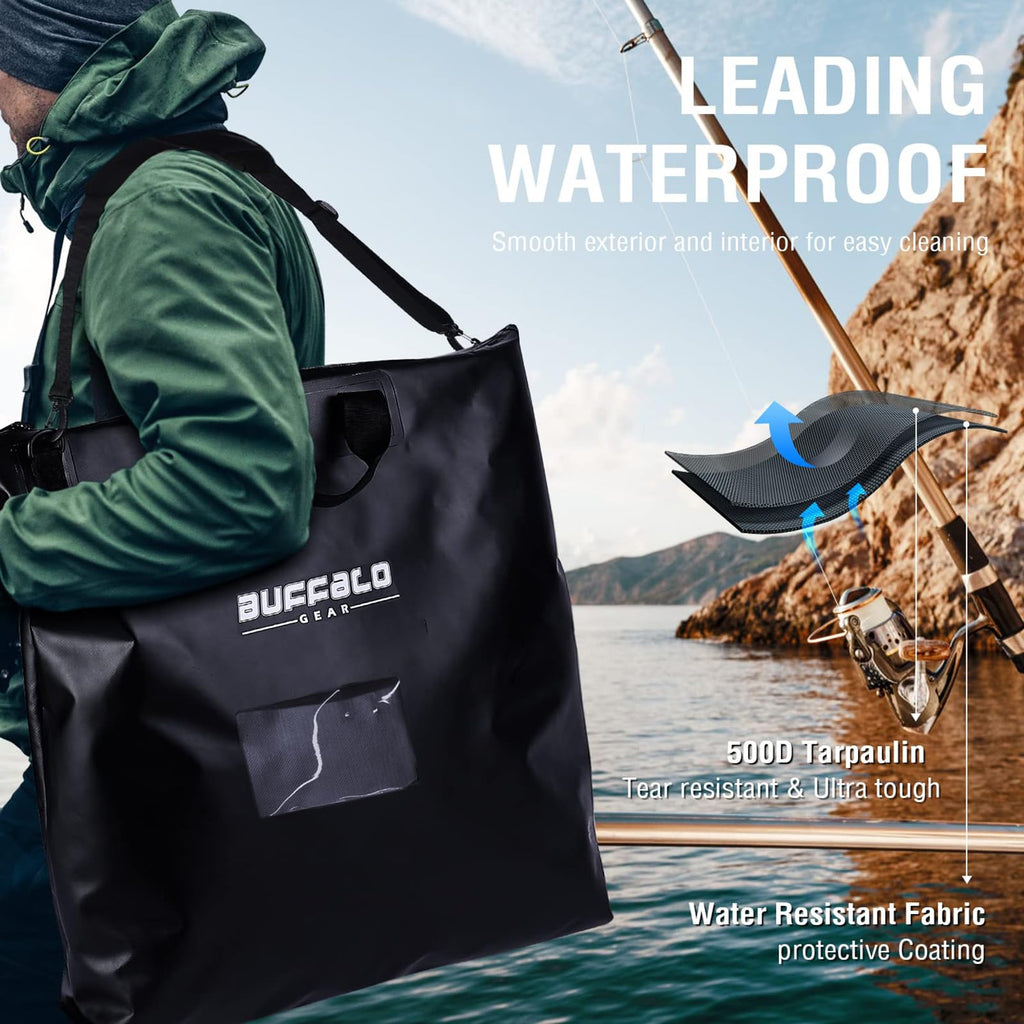 25’’ Waterproof Fish Bag with Aerator Pocket - Cooler