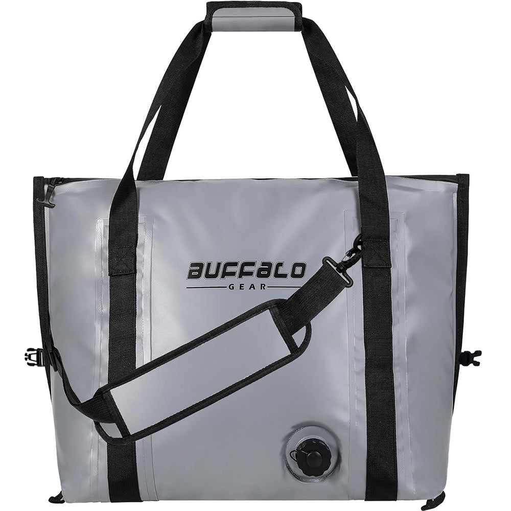 27QT Fish Bag Cooler With Flat Bottom | Color: White Gray