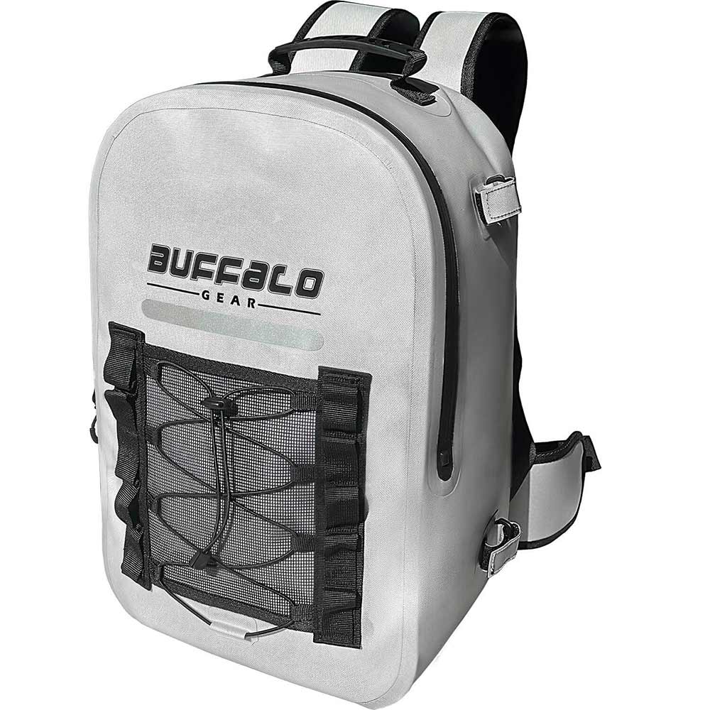 27QT Waterproof Fishing Backpack with Rod Holder | Color: Gray Green | Outdoor Activity