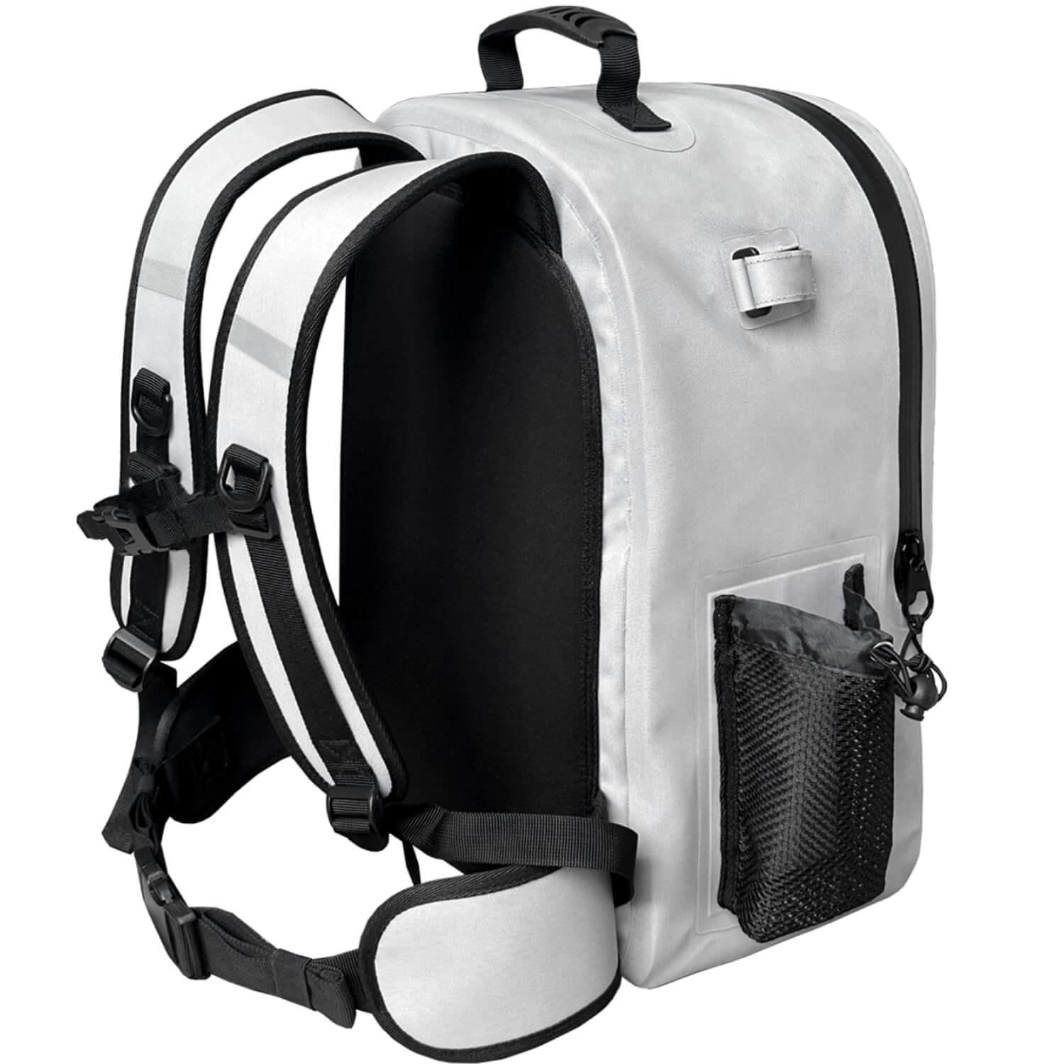 27QT Waterproof Fishing Backpack with Rod Holder | Color: Gray Green | Outdoor Activity