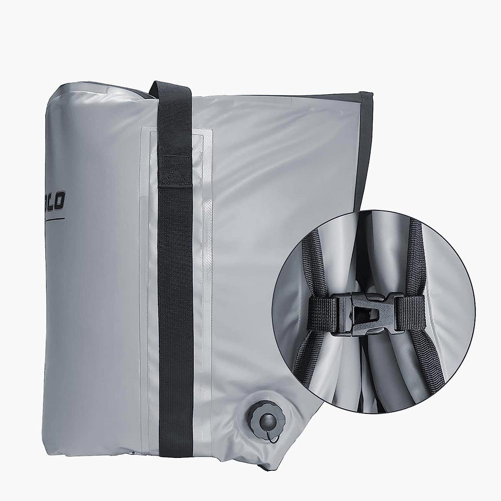 58QT Fish Cooler Bag With Flat Bottom | Color: Gray White