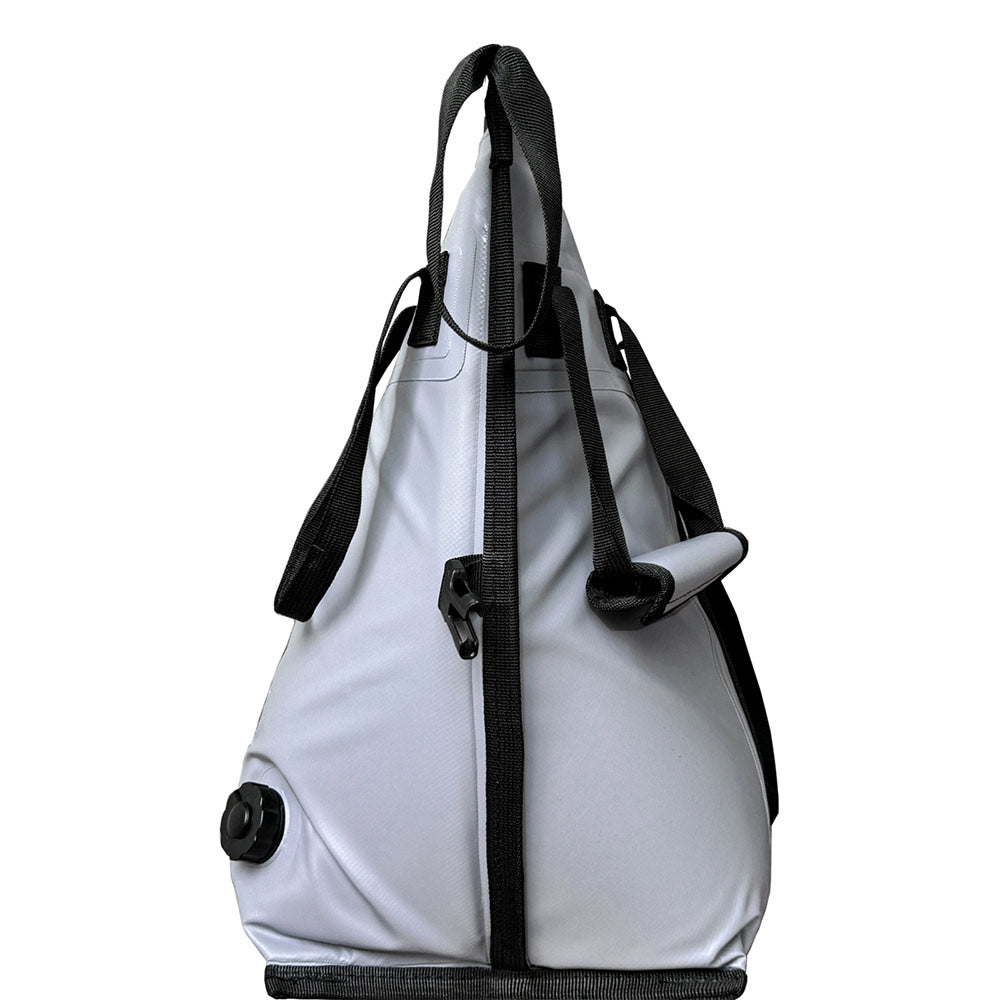 58QT Fish Cooler Bag With Flat Bottom | Color: Gray White