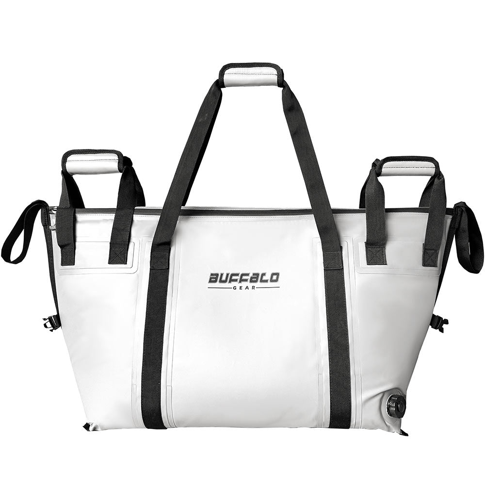 58QT Fish Cooler Bag With Flat Bottom | Color: Gray White