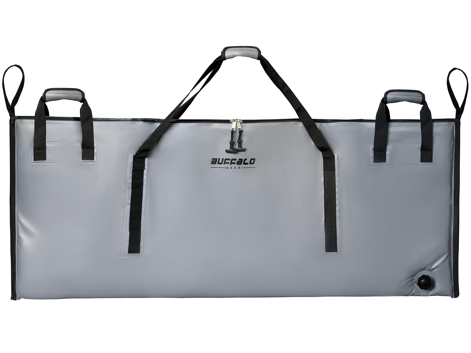 60x24’’ Fish Cooler Bag with YKK Zipper | Color: White Gray