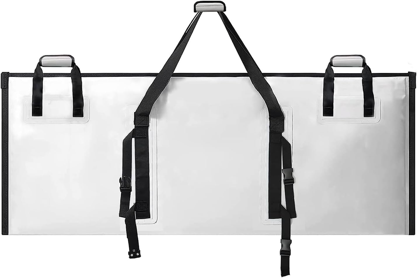 60x24’’ Fish Cooler Bag with YKK Zipper | Color: White Gray
