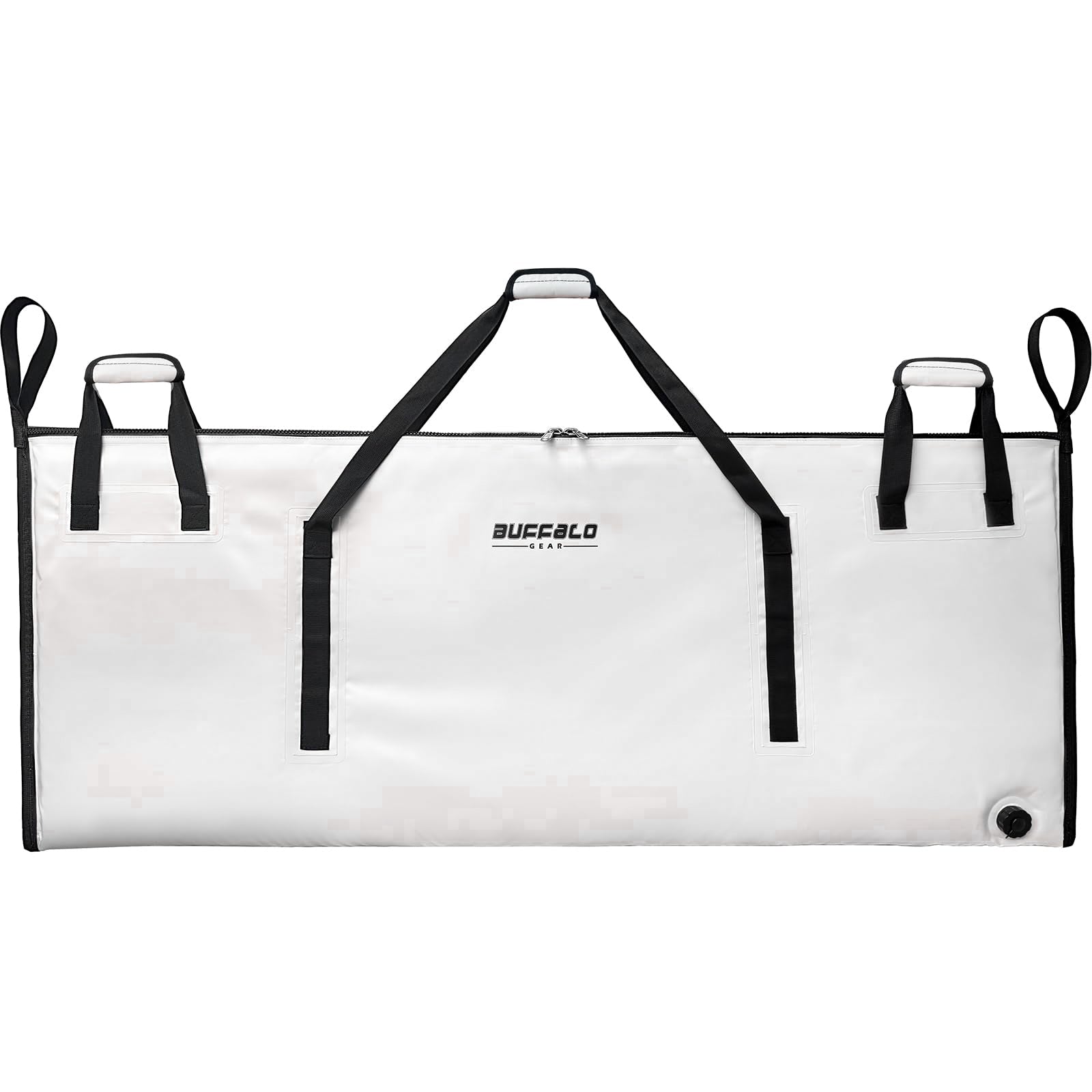 60x24’’ Fish Cooler Bag with YKK Zipper | Color: White Gray