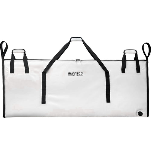 60x24’’ Fish Cooler Bag with YKK Zipper | Color: White Gray