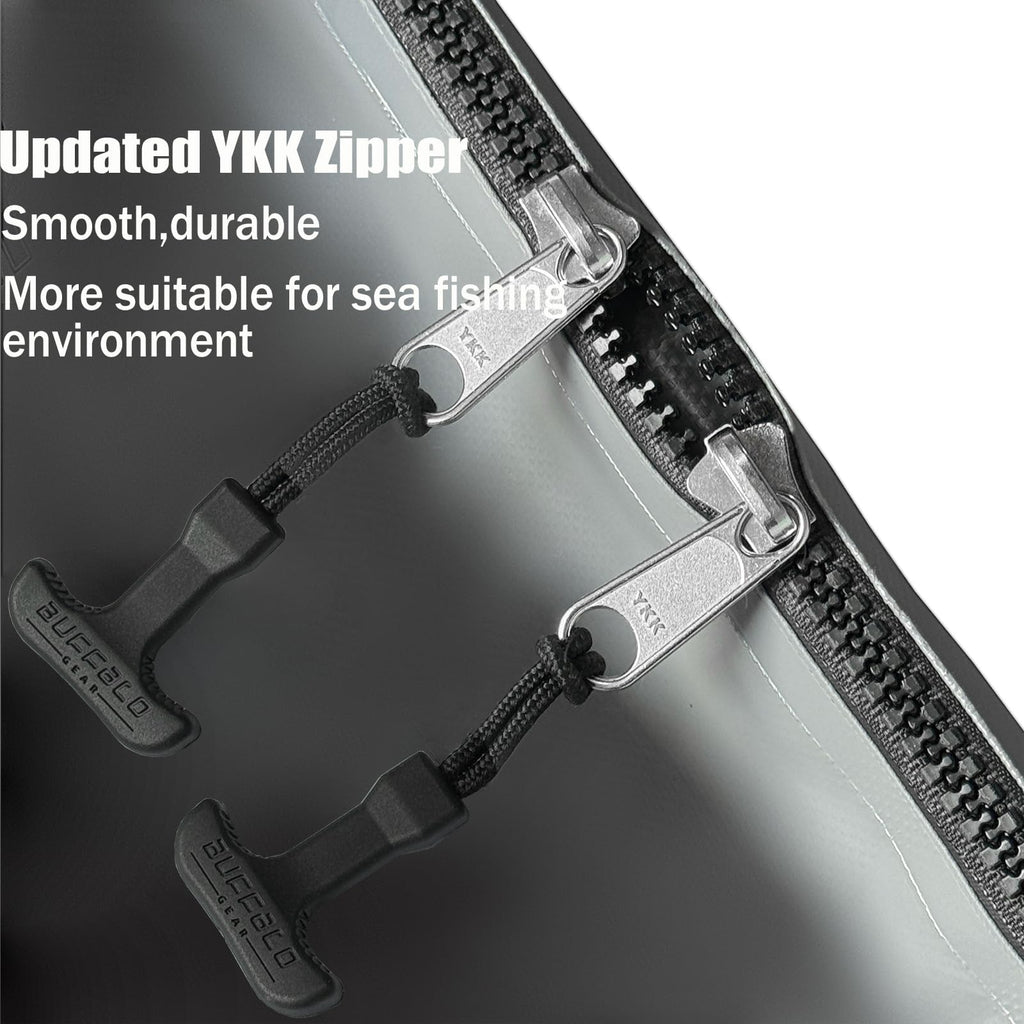 60x24’’ Fish Cooler Bag with YKK Zipper | Color: White Gray