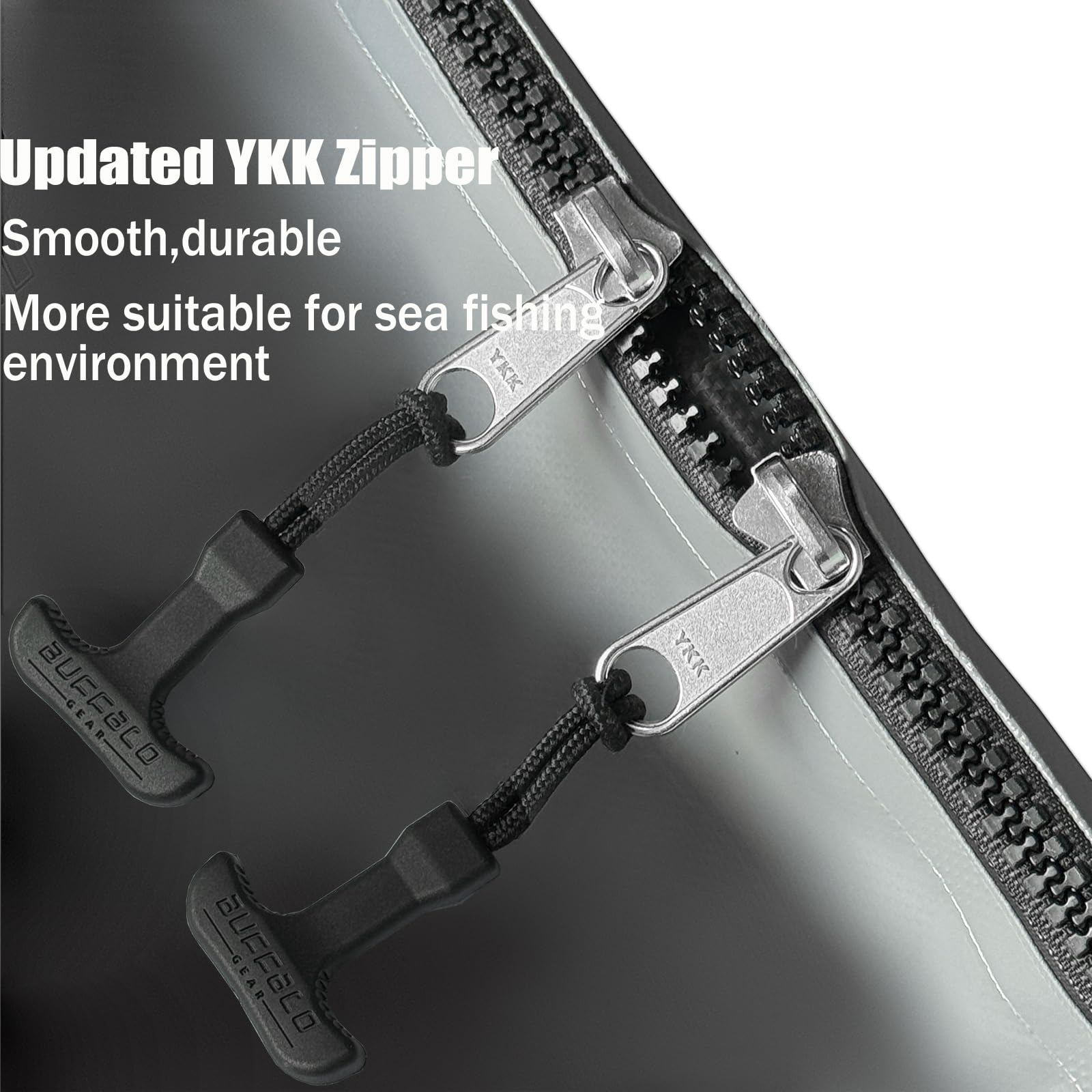 60x24’’ Fish Cooler Bag with YKK Zipper | Color: White Gray