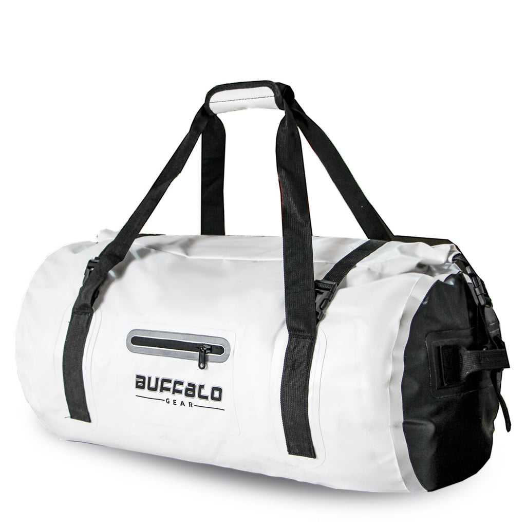 63QT Roll Top Waterproof Duffel Bag | Color: Grey White Black Red Orange Yellow | Cooler