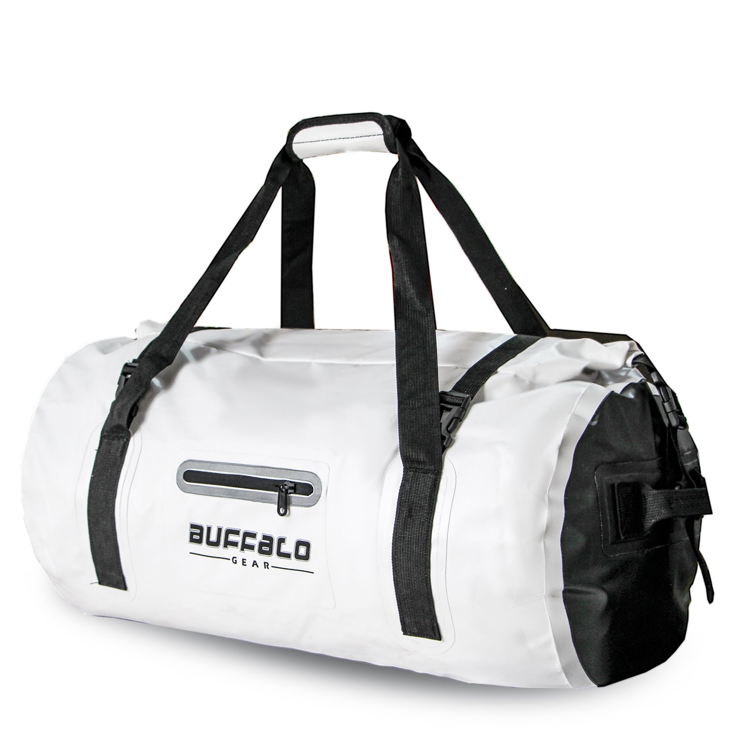 63QT Roll Top Waterproof Duffel Bag | Color: Grey White Black Red Orange Yellow | Cooler