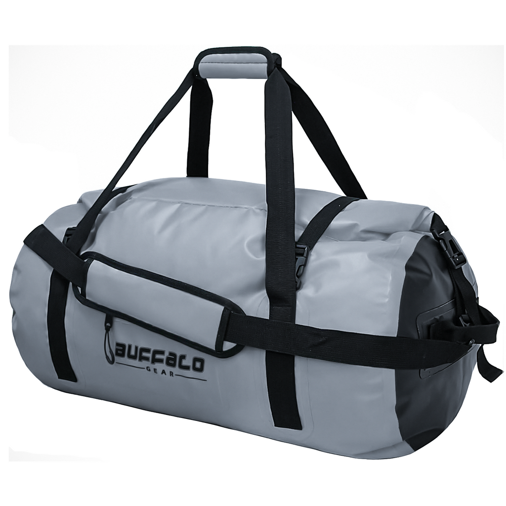 63QT Roll Top Waterproof Duffel Bag | Color: Grey White Black Red Orange Yellow | Cooler