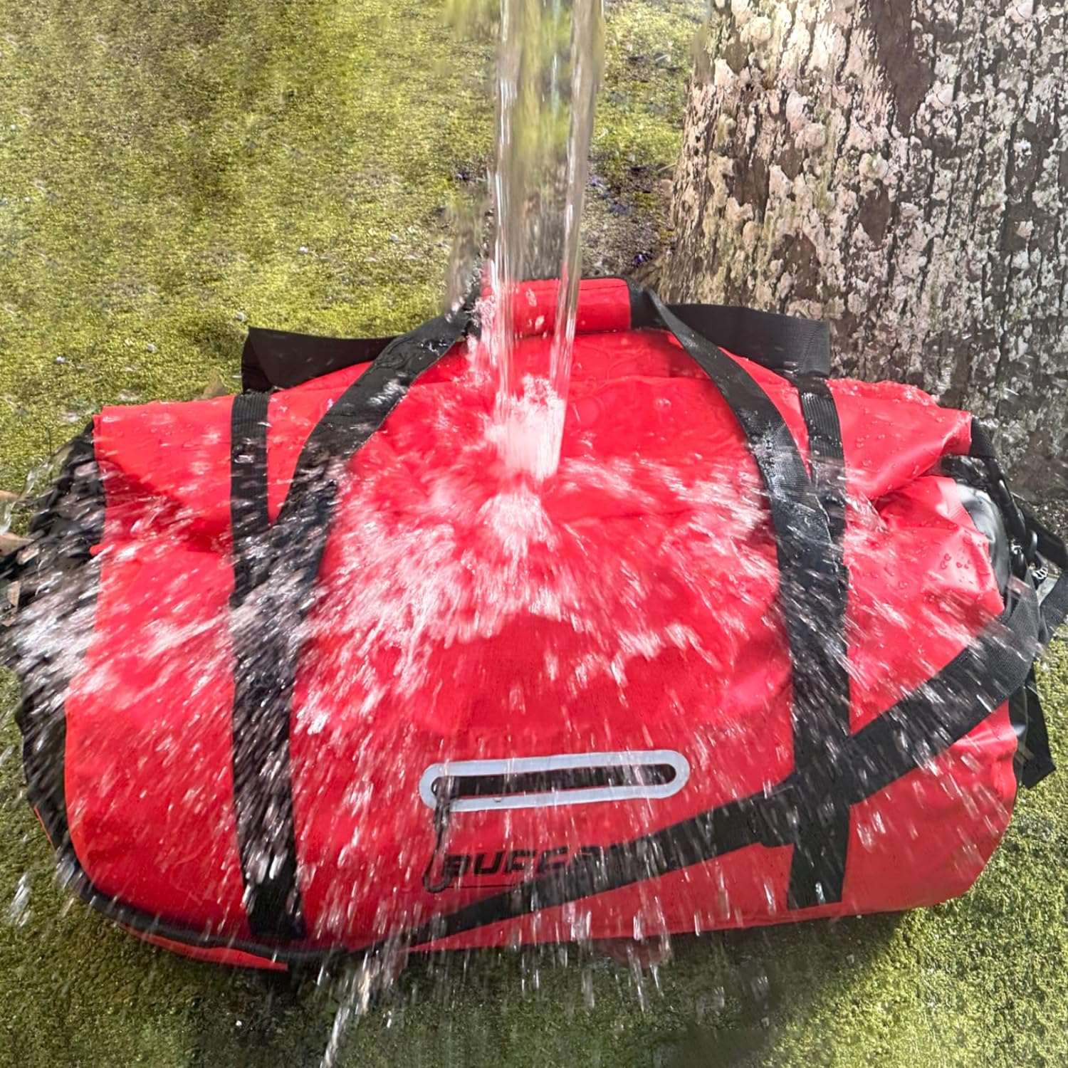 63QT Roll Top Waterproof Duffel Bag | Color: Grey White Black Red Orange Yellow | Cooler
