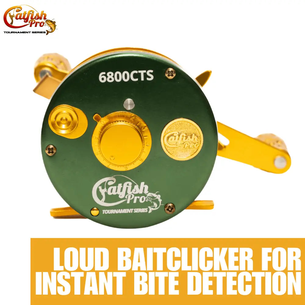 6800 CTS Round Baitcaster Reel | Hand: Right Left - Catfish