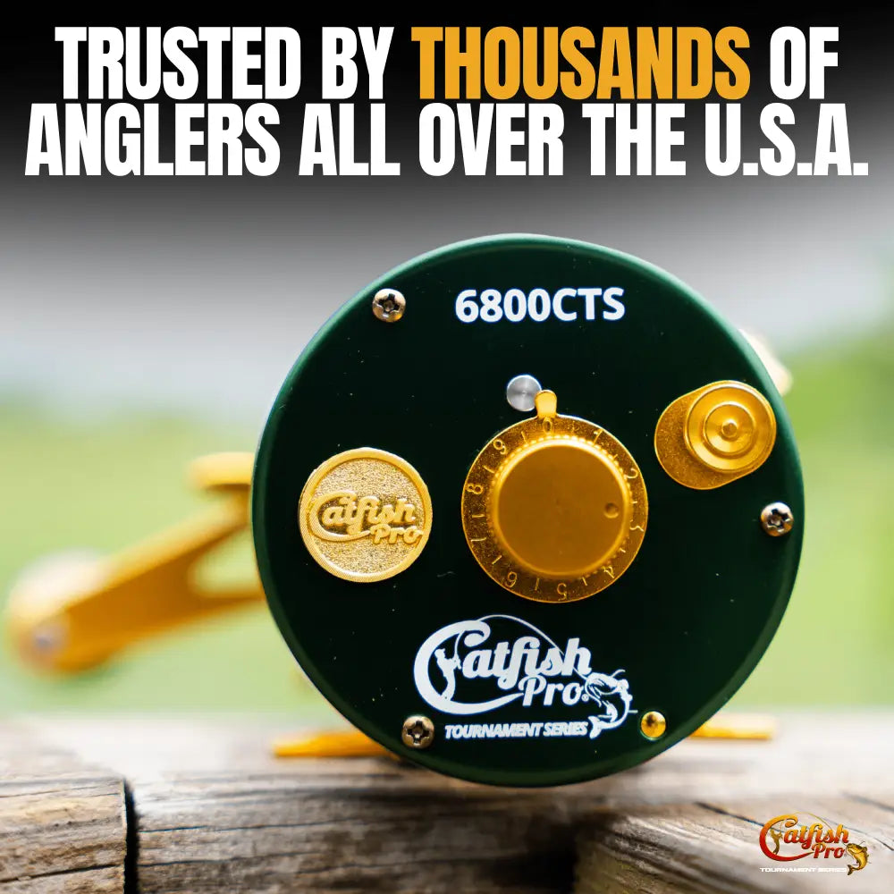 6800 CTS Round Baitcaster Reel | Hand: Right Left - Catfish