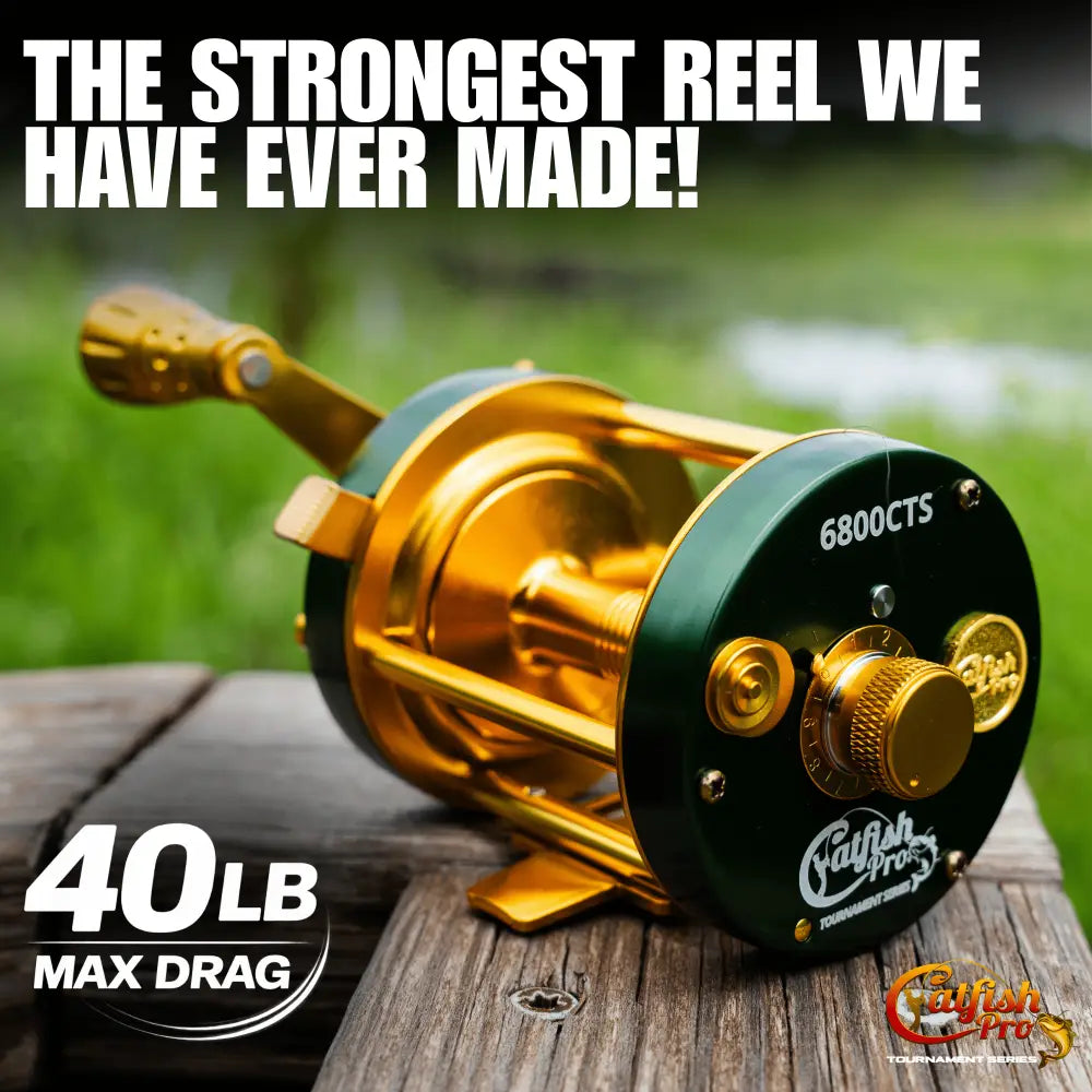 6800 CTS Round Baitcaster Reel | Hand: Right Left - Catfish