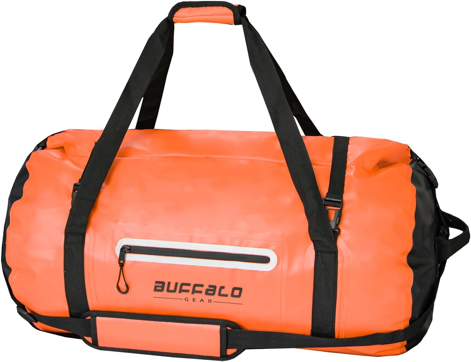 85QT Roll Top Waterproof Duffel Bag | Color: Orange Gray White Yellow Red Black | Cooler