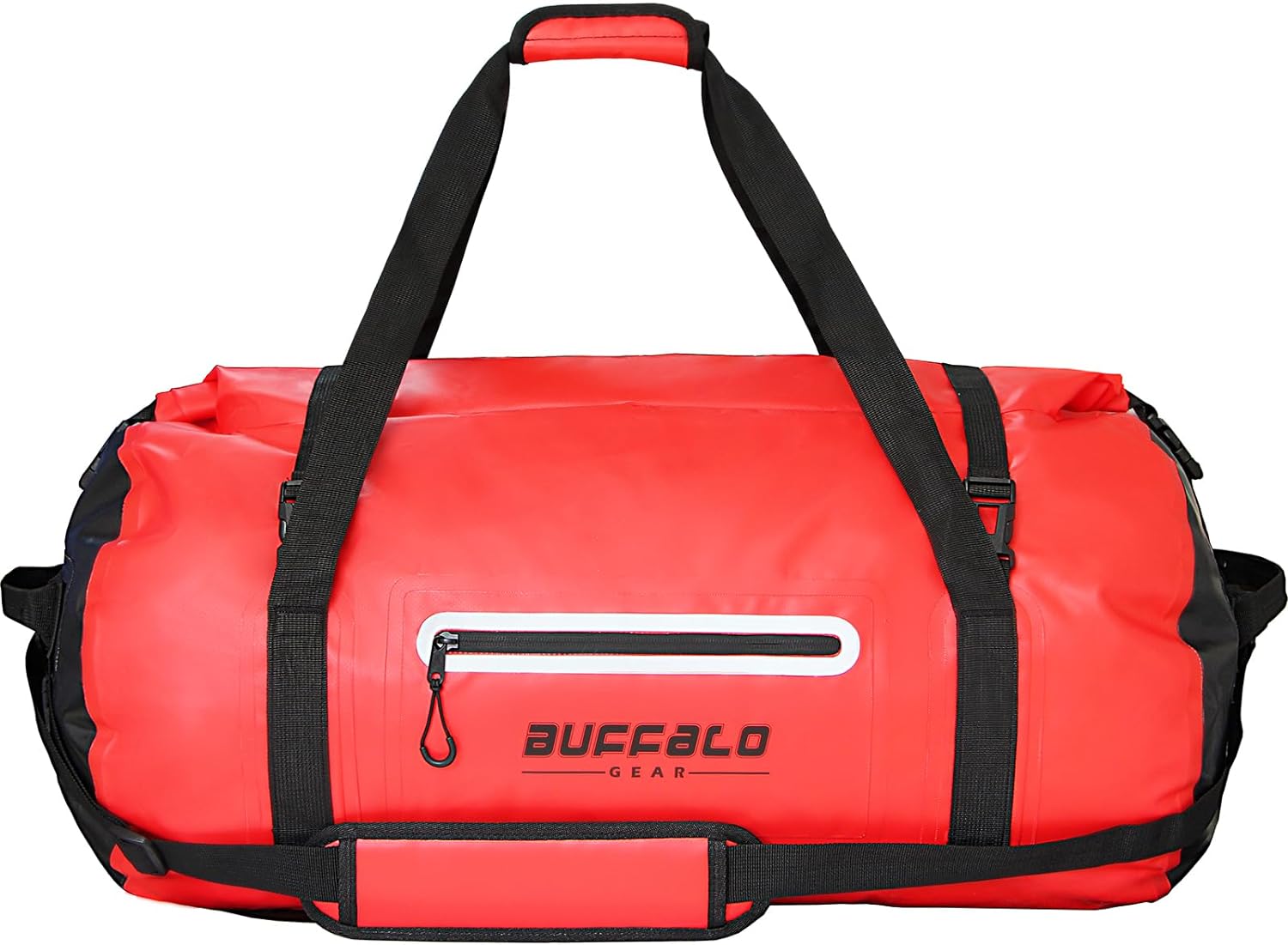 85QT Roll Top Waterproof Duffel Bag | Color: Orange Gray White Yellow Red Black | Cooler