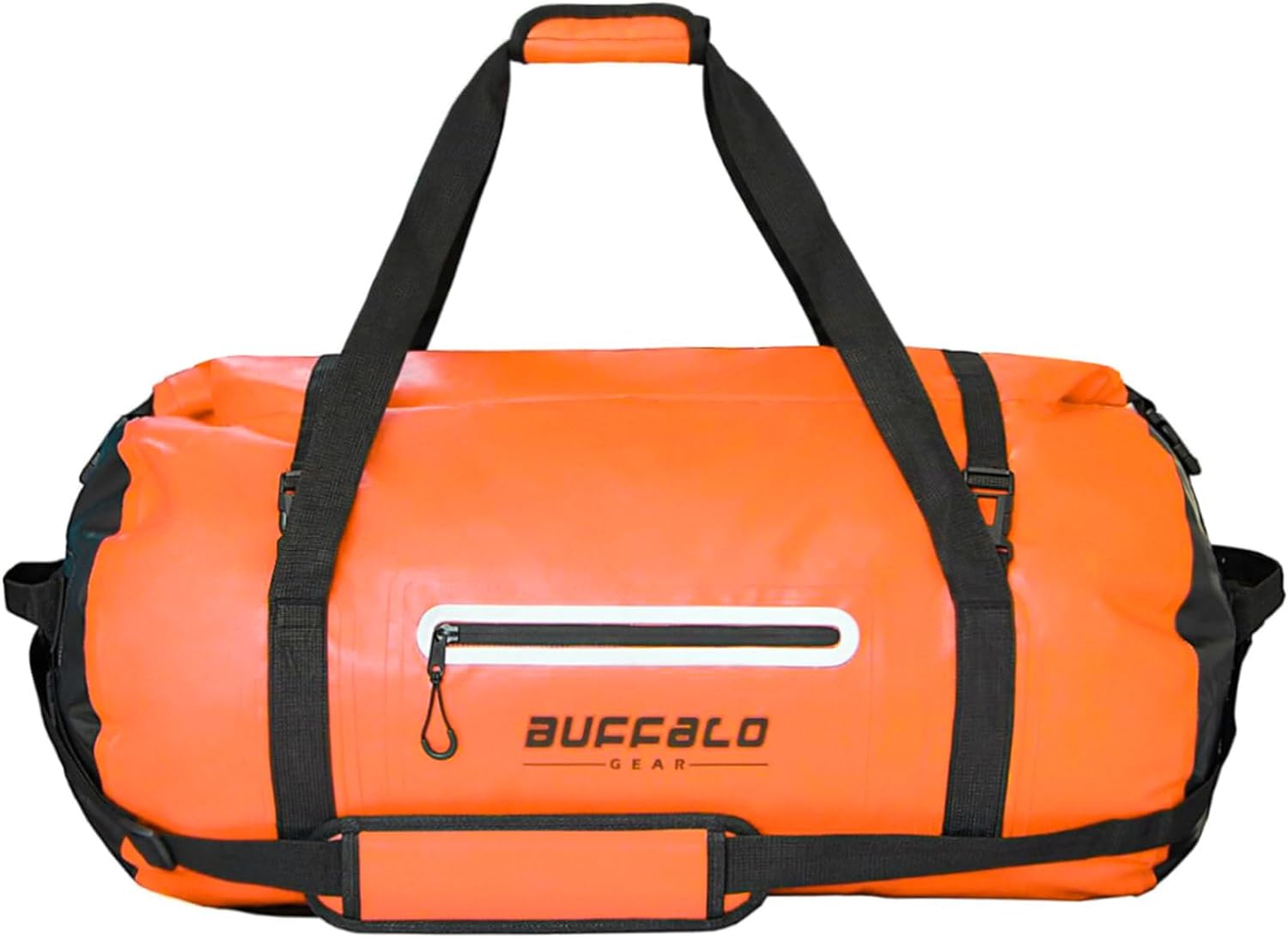 85QT Roll Top Waterproof Duffel Bag | Color: Orange Gray White Yellow Red Black | Cooler