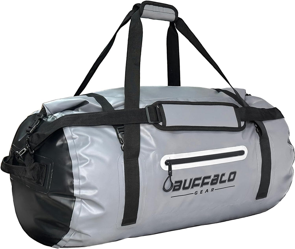 85QT Roll Top Waterproof Duffel Bag | Color: Orange Gray White Yellow Red Black | Cooler