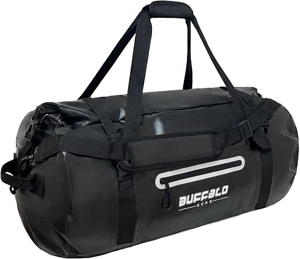85QT Roll Top Waterproof Duffel Bag | Color: Orange Gray White Yellow Red Black | Cooler