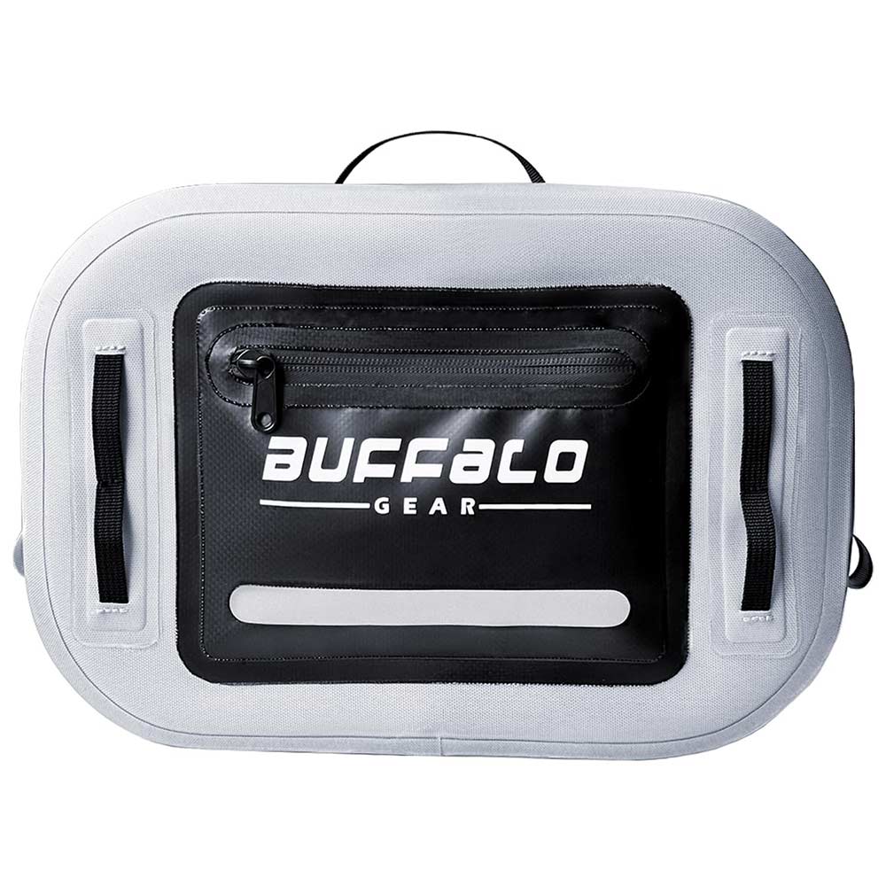 9.4QT Waterproof Fishing Fanny Pack | Color: Gray Army Green | Tackle Storage Bags & Wraps