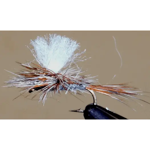 Adams Dry Fly | Style: Classic Calf Parachute Poly | Size: 8 10 12 14 16 18 20 22 6 - 3 Pack - Artificial Fishing Flies
