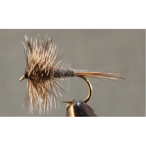 Adams Dry Fly | Style: Classic Calf Parachute Poly | Size: 8 10 12 14 16 18 20 22 6 - 3 Pack - Artificial Fishing Flies