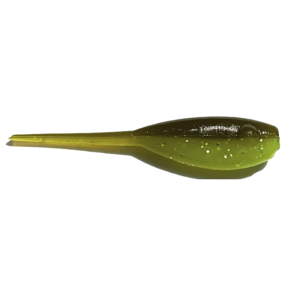 ATX Baby Shad – USA-Made Crappie Soft Plastic (19 Colors 3 Sizes) | Color: D2D Special Milk Baja Bug Blue Bluegrass