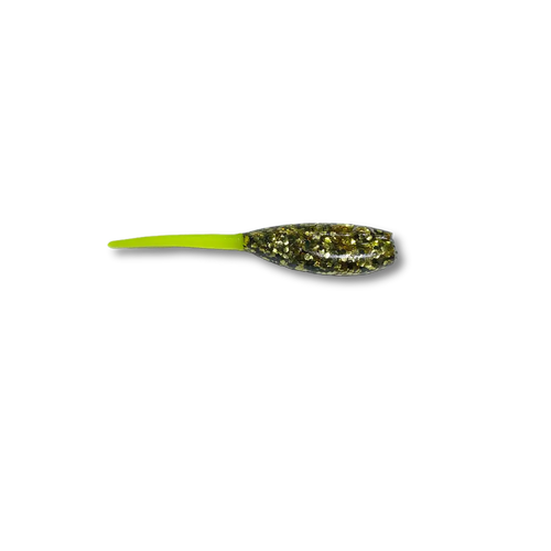 ATX Baby Shad – USA-Made Crappie Soft Plastic (19 Colors 3 Sizes) | Color: D2D Special Milk Baja Bug Blue Bluegrass
