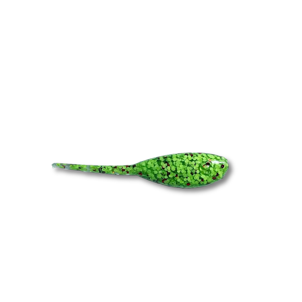 ATX Baby Shad – USA-Made Crappie Soft Plastic (19 Colors 3 Sizes) | Color: D2D Special Milk Baja Bug Blue Bluegrass