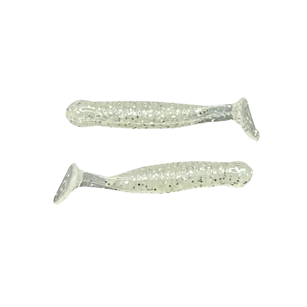 ATX Torpedo – 1.5’’ Paddle Tail Soft Plastic Crappie Bait (14 Pack) | Color: June Bug/Chartreuse Avocado Gold