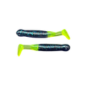 ATX Torpedo – 1.5’’ Paddle Tail Soft Plastic Crappie Bait (14 Pack) | Color: June Bug/Chartreuse Avocado Gold